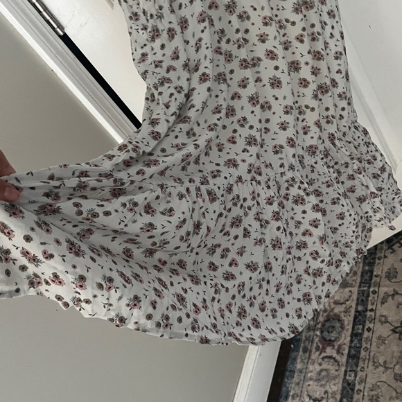 NWT The Drop Soft Pink Floral Pr Lined Midi tiered Dress - Size Small - Picture 4 of 12